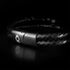 Lederarmband herren geflochten unisex leather bracelet uniqal
